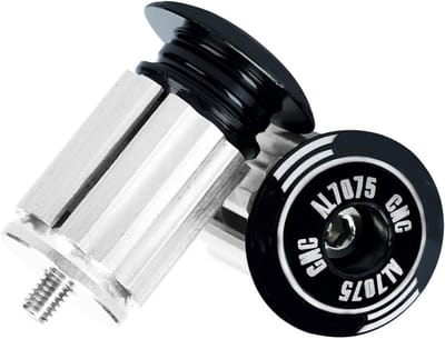 Stuureindkappen - Handgreep pluggen - Fietsen verbeteren - Aluminium legering - 23x32 cm - Zwart