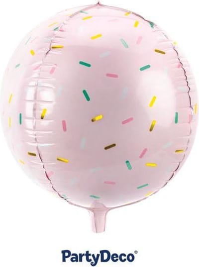 Partydeco - Folieballon rond Snoepjes spikkels