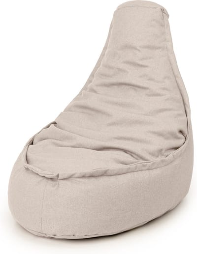 Bobbel Home - Zitzak Stoelvorm - Milano - Duurzaam - Zitstoel - 98% Gerecyclede Petflessen - 100 liter - Voor Binnen en Buiten - Junior - Waterafstotend - Beige