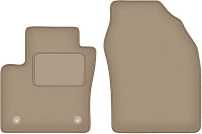 Wielganizator WLG-CARLUX Serie - Beigekleurige Autovloermatten - Voor Toyota C-Hr II - Stijl en Functionaliteit