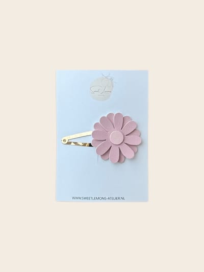 Madelief Haarspeldje - Blush - Klikklak Haarspeldjes - Haaraccessoires voor Meisjes - Haaraccessoires voor Kinderen - Handgemaakt