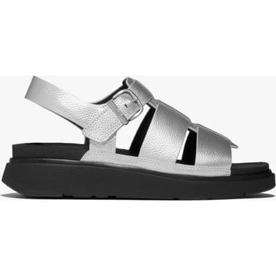 Fitflop Gen-ff Tumbled Dames Enkelsandaal met Bandje Zilver