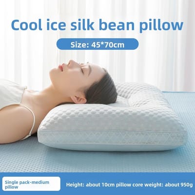 Oreiller de Massage de Qualité pour le Cou Doux Réglable Ergonomique Mousse à Mémoire Orthopédique Contour Soutien Oreiller NOUVEAU 45x70cm gray