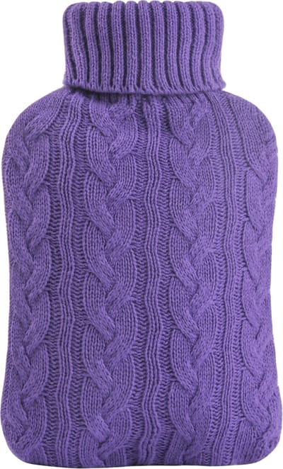 Nivard Warmtekussen - Warmwaterzak - Warmwaterkruik - Warmtekruik - Knuffel - Kruik - Bag - Met Hoes - Paars