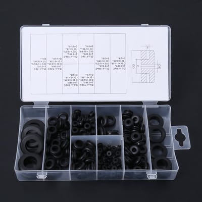 Rubber Tulpen Assortiment Kit van 180 Stuks voor Elektrische Aansluitingen, Draad en Kabelafdichting