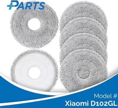 Xiaomi D102GL Dweilpads (6 Stuks, Plus.Parts® alternatief voor BHR8510GL)