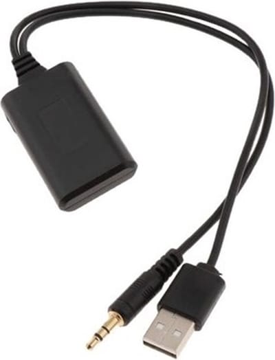 Streaming adapter - aux & usb naar bluetooth auto - autoradio - muziek - zwart