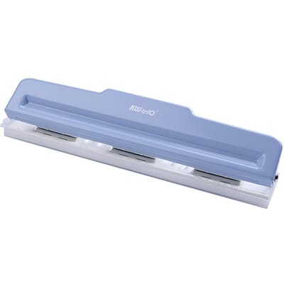 KWtriO Handheld DIY 10 gaten puncher papiersnijder 8 vellen punch capaciteit A4B5 scrapbooking grijs