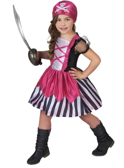 Roze piraten pakje voor meisjes - Verkleedkleding - 128/134