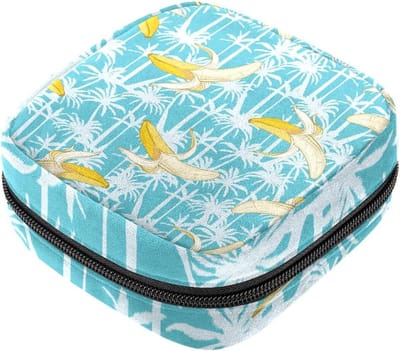 Maandverband Opbergtas - Periode Kit - Persoonlijke Hygiëne - Zachte Fluweel Stof - 17x17x12 cm - Meerkleurig