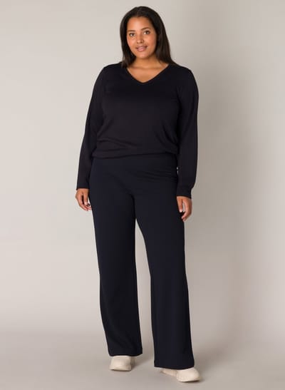 BASE LEVEL CURVY Arah Broek - Dark Blue - maat WX-0(44) / L30