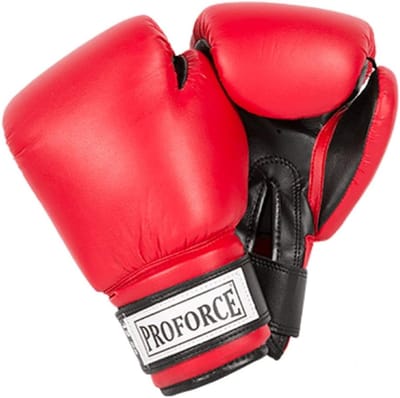 Bokshandschoenen Kunstleer Rood/Zwart 12 oz. - Ideaal voor Boksen, Fitness en Vechtsport Training