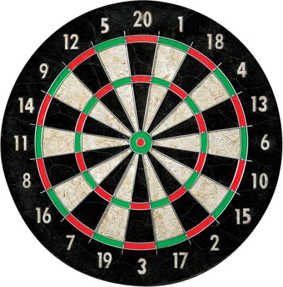Professioneel Dartbord Sisal 18 Inch met Stalen Draden - Officiële Afmeting