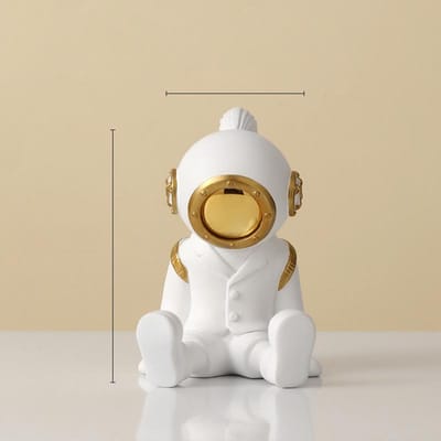 Ornements Uniques d'Astronaute de Plongée Nordique Salon Chambre d'Enfant Modèle de Tablette Meuble TV Décoration Douce pour la Maison white