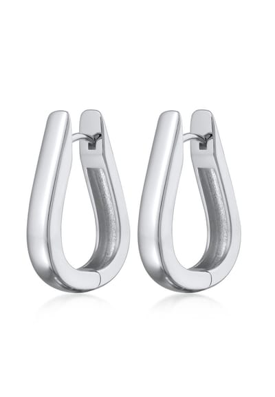 Elli Dames Oorbellen Oval Messing