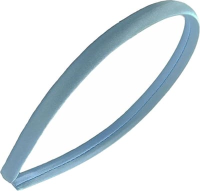 Fako Fashion - Diadeem - Hoofdband - Haarband - Satijn - 10mm - Lichtblauw