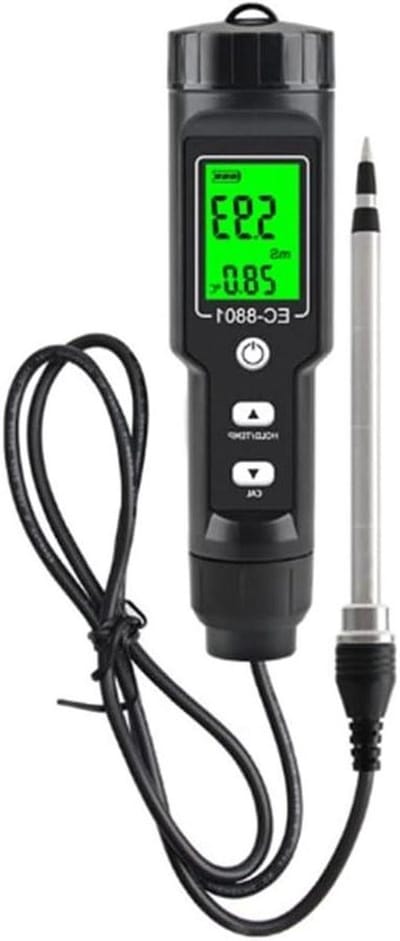 Digitale Grondmeter - EC Meter - Planten Verzorgen - Automatische Compensatie - 0-10 MS/Cm - Zwart
