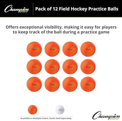 Hockey oefenballen - 12 stuks in meerdere kleuren voor optimale training