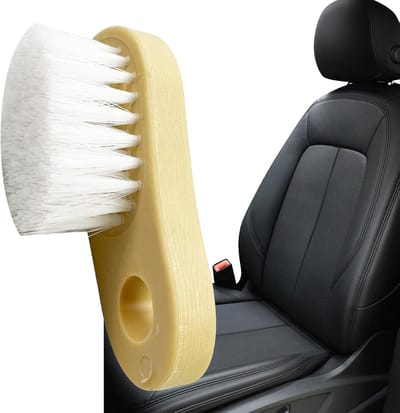 Car Detailing Brush, Dust Removal Brush, Multifunctional Carpet & Upholstery Tool, Soft Bristle Interior Deep Cleaner, Car Seat Cleaning For Furniture, Sneakers, 11.6x3x3.1cm
