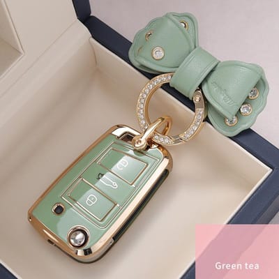 Étui de clé de voiture Fashion TPU Housse Complète Fob Pour Vw Volkswagen Golf 7 Mk7 Tiguan Mk2 Pour Seat Ateca Leon Fr 2 Ibiza Pour Skoda Octavia