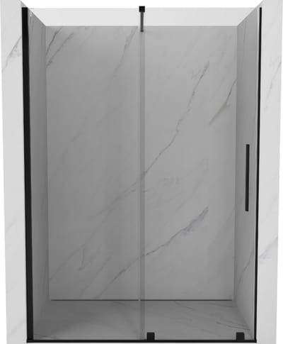 Mexen Velar schuifdouchedeur 130 , transparant, zwart - 871-130-000-01-70