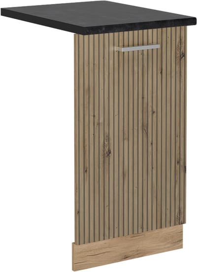 Vicco R-Line Vaatwasserfrontpaneel – 45 cm, WB Antraciet Artisanaal eiken