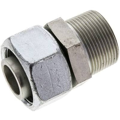 30S & 1-1/4'' NPT Verzinkt Stalen Rechte Draaidoorvoer Buitendraad 400bar Verstelbaar ISO 8434-1