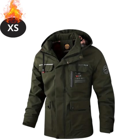 Bovista Windjas Voor Heren - Windjack - Waterdicht - Jas Met Capuchon - Outdoorjas - Volwassen - Groen - Maat XS