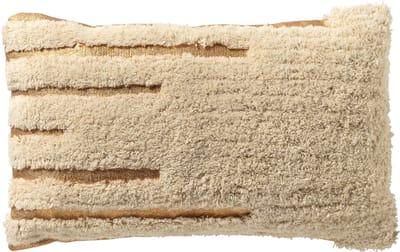 Dutch Decor JIZZA - kussenhoes 30x50 cm - 100% katoen - hoogpolig - Tofu - beige - met rits - zonder binnenkussen