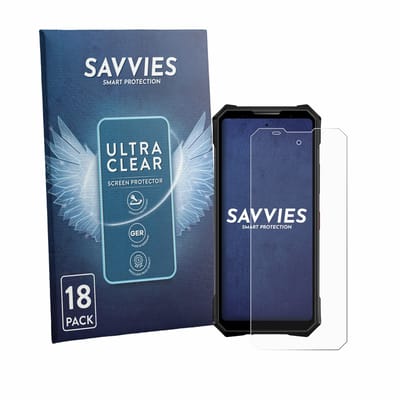 Savvies - Screenprotector voor Doogee V50 Pro - Folie Beschermfolie transparant 18 Stuks