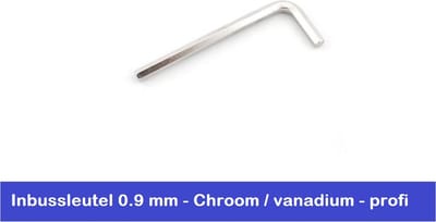 INBUSSLEUTEL 0.9 MM - CHROOM VANADIUM - STIFTSLEUTEL - DUITSE KWALITEIT - ATHLET