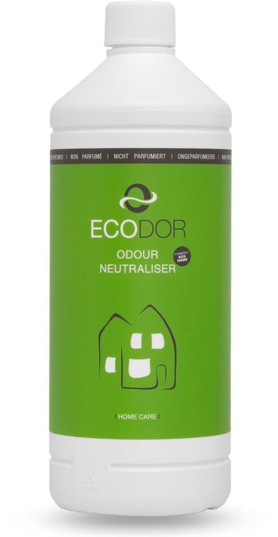 Ecodor EcoHome - Neutraliserende luchtverfrisser spray voor toilet en woonkamer - Ontgeurder - Geurverwijderaar - Geurvreter - Geurvernietiger - Ecologisch - Ongeparfumeerd - 1000ml Navulfles