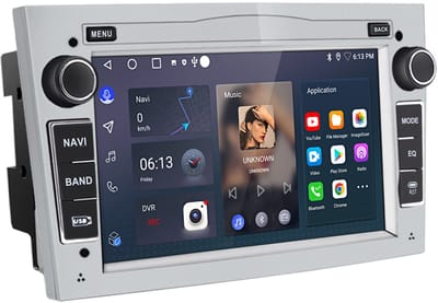 Hexinex Quad-Core autoradio Geschikt voor Opel Astra Corsa Meriva Zafira - Draadloos CarPlay, Android Auto, multimediaspeler, 2GB+64GB, Wit