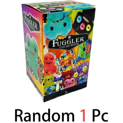 Fuggler Monster Blind Box Speelgoed Mr. Naalden Tand Wijd Oog Vreemde Vreemdeling Geïrriteerde Buitenaardse Schreeuw Huis Ornament Collectie Model Kind Cadeau black