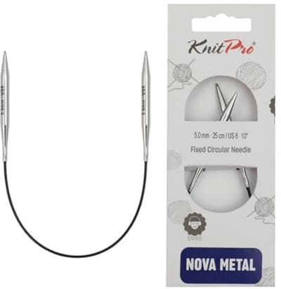 Circulaire Breinaalden 25cm 5.00mm - Hoogwaardige Knikprofiel Metalen Naalden