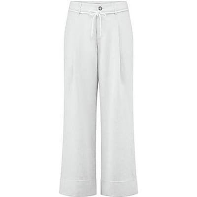 Wide Fit-7/8-broek Van Peter Hahn wit