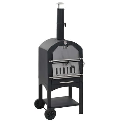vidaXL - Pizzaoven - op - houtskool - met - terracotta - pizzasteen