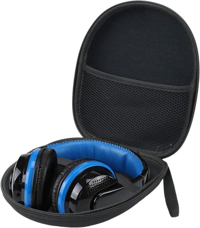 Hoofdtelefoon tas voor over-ear/on-ear headset - oordopjes beschermhoezen - opbergcase 22 x 19 x 6 cm
