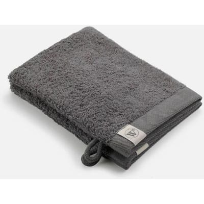 Walra Washand Remade Cotton - 2x 16x21 - 100% Katoen waarvan 70% gerecycled - Grijs / Antraciet