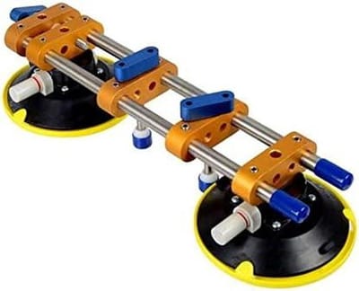 Nivelleringsgereedschap - Naadklem Uitlijner - Werkbladen Monteren - Vacuüm Zuignappen - 450x155x120mm - Zwart