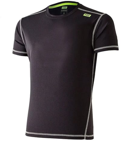 42k Running Lunar T-shirt Met Korte Mouwen Zwart XL Man