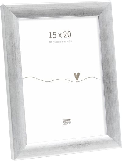 Deknudt Frames fotolijst S54SD3 - brushed zilverkleur - hout - 15x20cm