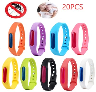 20 Stuks Anti-Muggen Armband – Muggenwerende Polsband met Capsule – Waterdichte Insectenwerende Armband voor Kinderen & Volwassenen – Tegen Muggen & Insecten – Outdoor & Vakantie