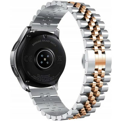 Samsung Gear Sport Jubilee stalen band (zilver/rosé goud)