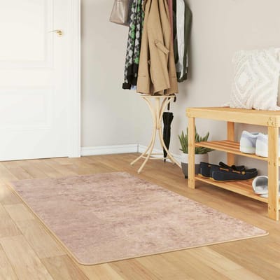 vidaXL - Tapijt - Runner - MARSA - Zand - 80 - x - 150 - cm - Polyester - en - PVC