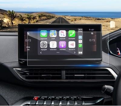Navigatie Beschermfolie voor Peugeot 3008 5008 (2021-2024) - 9H Krasbestendige Tempered Glass Screen Protector voor GPS Scherm (10 Inch)
