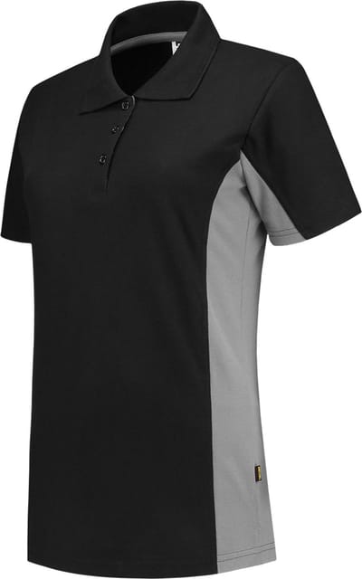 Tricorp Poloshirt Bicolor Dames 202003 Zwart / Grijs - Maat 4XL