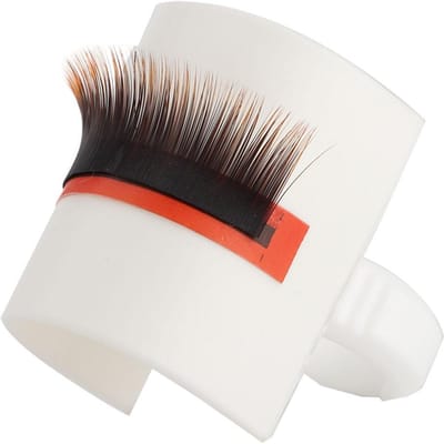 Greffage Faux Cils Extension Colle Bague Coupe Palette en forme de U Support pour Cils Outil de Maquillage 01# black