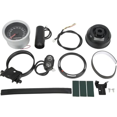Universele GPS Snelheidsmeter Kilometerteller Waterdicht 280MPH voor 12V Auto Boot Motorfiets gray