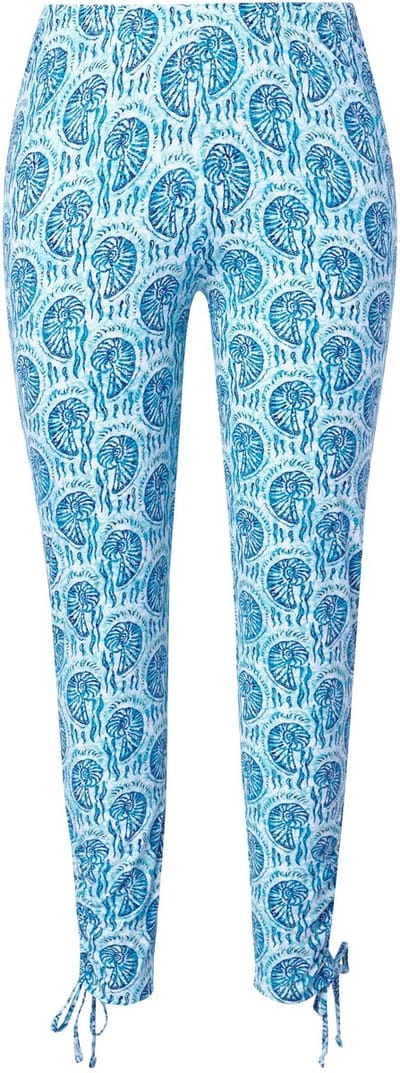 Ulla Popken - Dames - Legging - Denim blauw - Maat 46+